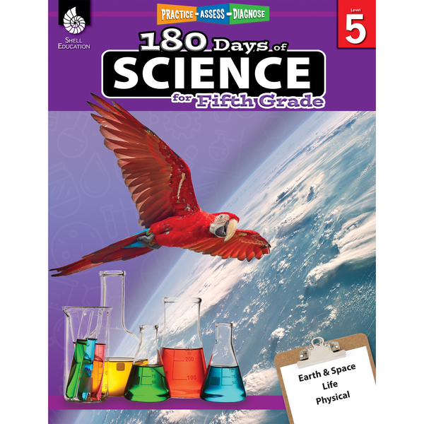 Shell Education Shell Education 180 Days of Science Book, Grade 5 51411